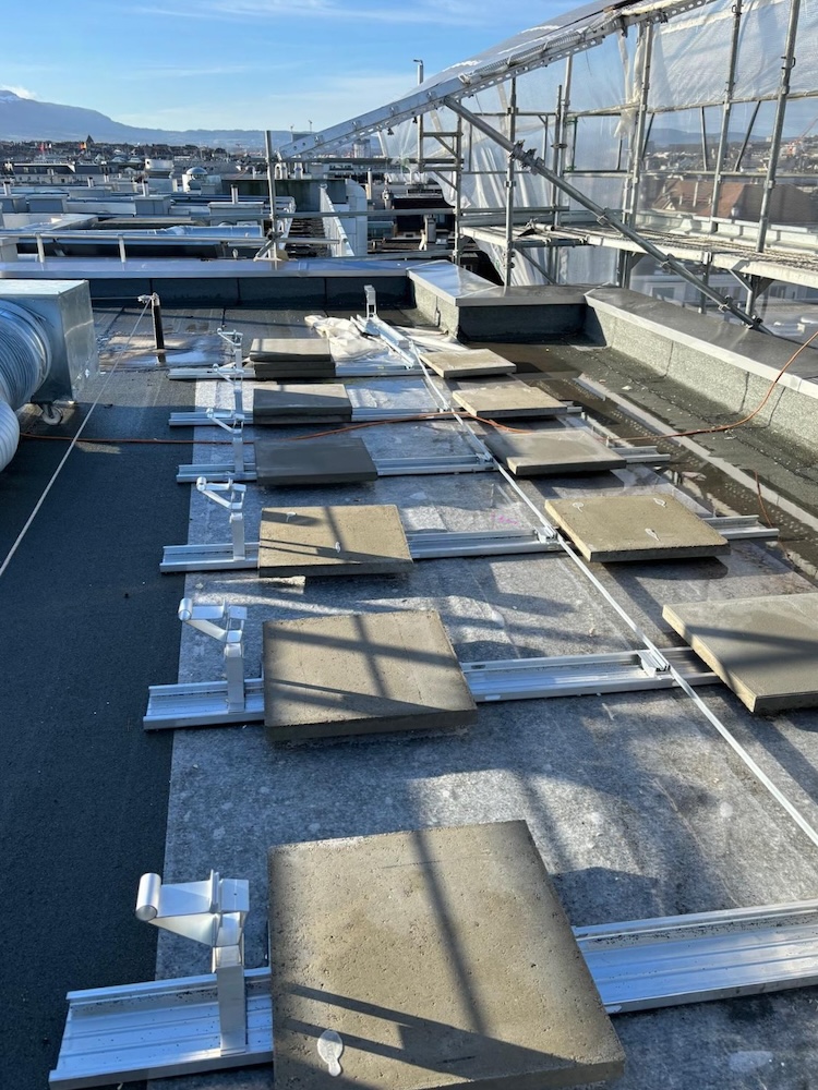 chantier solaire Genève